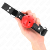 KINK - BOLA TRANSPIRABLE DE 4 CM CON DOBLE REMACHE DE CUERO 62,5 x 2,5 CM AJUSTABLE 42-58 CM