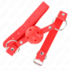 KINK - BOLA TRANSPIRABLE DE 4 CM CON DOBLE REMACHE MODELO 1 ROJO 62,5 x 2,5 CM AJUSTABLE 42-58 CM