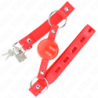 KINK - BOLA DE TPE DE 4 CM CON CIERRE ROJO 60 x 2 CM