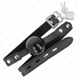 KINK - BOLA DE TPE SUAVE DE 4 CM, MODELO DE MORDAZA 3, 60 x 2 CM, AJUSTABLE DE 37 A 52 CM