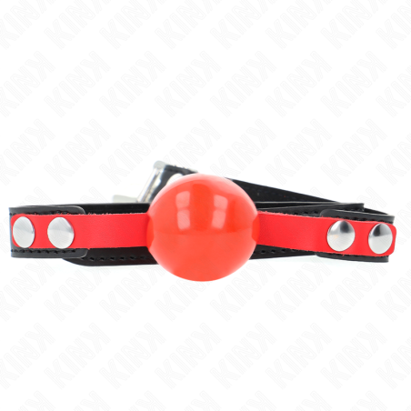KINK - BOLA DE TPE SUAVE DE 4 CM, MODELO DE MORDAZA 4, 60 x 2 CM, AJUSTABLE DE 37 A 52 CM