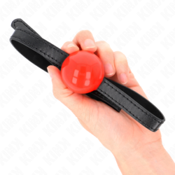 KINK - BOLA ROJA SÓLIDA INDIVIDUAL DE 4 CM, MORDAZA DE 65 X 1,5 CM