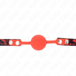 KINK - MODELO 2 BOLA DE SILICONA DE 4 CM CON CIERRE 60 x 2 CM