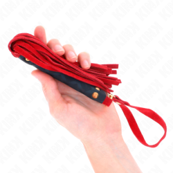 KINK - MINI látigo de gamuza roja de 30 cm