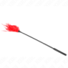 FETICHISMO - MÚLTIPLES PLUMAS ROJAS QUE PROVOCAN COSQUILLAS 45 CM