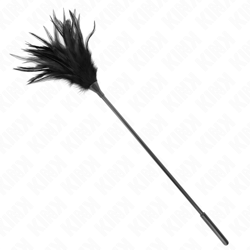 FETICHISMO - MÚLTIPLES PLUMAS NEGRAS PARA COSQUILLAS 45 CM