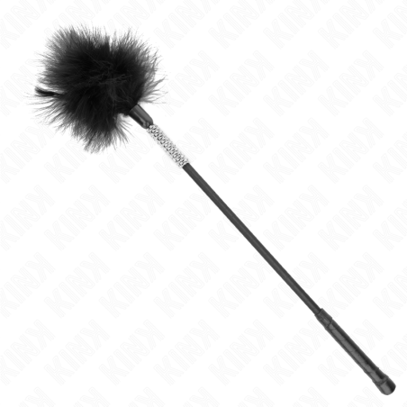 KINK - PLUMAS PARA COSQUILLAS CON MANGO DE PEDRERÍA 50 CM
