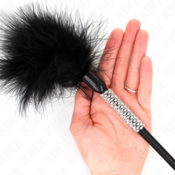 KINK - PLUMAS PARA COSQUILLAS CON MANGO DE PEDRERÍA 50 CM