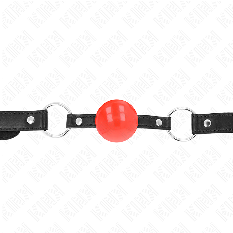KINK - BOLA DE TPE ROJA DE 4 CM, MORDAZA DE 60 X 2 CM