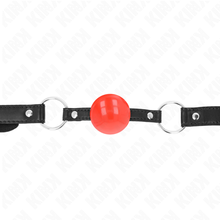 KINK - BOLA DE TPE ROJA DE 4 CM, MORDAZA DE 60 X 2 CM