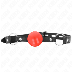 KINK - BOLA DE TPE ROJA DE 4 CM, MORDAZA DE 60 X 2 CM