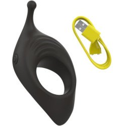 B SWISH - ANILLO PARA PENE CHARMED RHYTHM INFINITE DELUXE 15 VIBRACIONES NEGRO