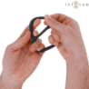 INTENSO - ANILLO DOBLE DE SILICONA PARA PENE BOBBY NEGRO