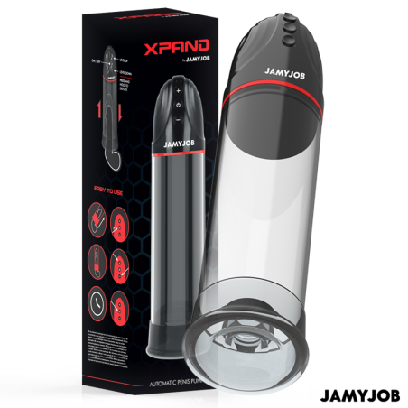 JAMYJOB - BOMBA AUTOMÁTICA XPAND CON 3 NIVELES DE SUCCIÓN, COLOR GRIS