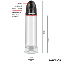 JAMYJOB - BOMBA AUTOMÁTICA XPAND CON 3 NIVELES DE SUCCIÓN, COLOR GRIS