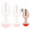 KINK - TAPÓN ANAL DE ORO ROSA CON ROSA ROJA