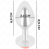 KINK - TAPÓN ANAL ROSA ROJO TALLA M