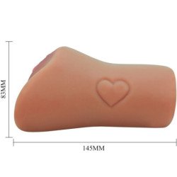 TORO LOCO - DISEÑO DE VAGINA Y ANO ESCLARECE CON CARNE EN FORMA DE CORAZÓN