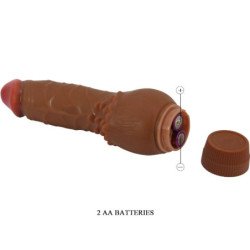 BAILE - BARBARA VIBRADOR REALÍSTICO 19.5 CM MULATO