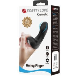 PRETTY LOVE - CAMELIA VIBRADOR DE DEDO 7 VIBRACIONES NEGRO