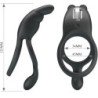 PRETTY LOVE - ANILLO VIBRADOR DOBLE SETH RABBIT 7 VIBRACIONES NEGRO