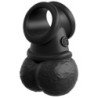 KING COCK - KIT DE ARNÉS AJUSTABLE ELITE DELUXE CON ANILLO, TESTÍCULOS Y DILDO DE 20,3 CM