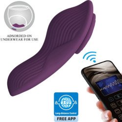 PRETTY LOVE - MASAJEADOR DE CLÍTORIS MANE LAY ON 10 VIBRACIONES CONTROL REMOTO MORADO