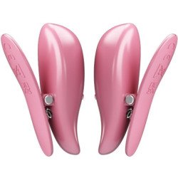 PRETTY LOVE - CAILEY PINZAS PARA PEZONES 10 VIBRACIONES CONTROL REMOTO ROSA