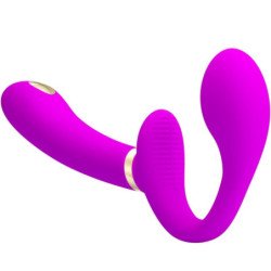 PRETTY LOVE - VIBRADOR DOBLE CON CORREA THUNDERBIRD CON CONTROL REMOTO MORADO