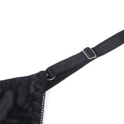 SUBBLIME - 955205 CONJUNTO DE SUJETADOR CON LAZO NEGRO AJUSTABLE L/XL