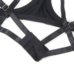 SUBBLIME - 955205 CONJUNTO DE SUJETADOR CON LAZO NEGRO AJUSTABLE L/XL