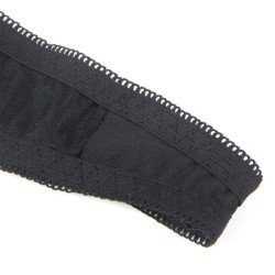 SUBBLIME - 955199 CONJUNTO DE SUJETADOR CON LAZO NEGRO AJUSTABLE S/M