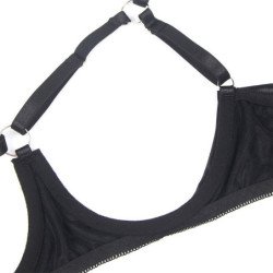 SUBBLIME - 955199 CONJUNTO DE SUJETADOR CON LAZO NEGRO AJUSTABLE S/M