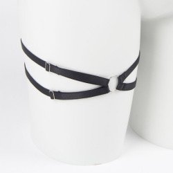 SUBBLIME - 955199 CONJUNTO DE SUJETADOR CON LAZO NEGRO AJUSTABLE S/M
