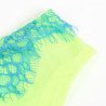 SUBBLIME - 955311 CONJUNTO DE SUJETADOR CON ENCAJE Y LIGUEROS VERDE Y AZUL S/M