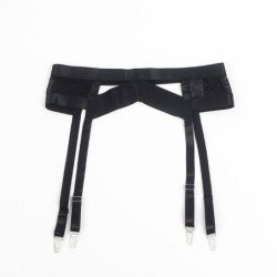 SUBBLIME - 955243 SUJETADOR BONDAGE NEGRO CON LIGUEROS TALLA L/XL