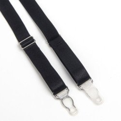 SUBBLIME - 955236 SUJETADOR DE BONDAGE NEGRO CON LIGUEROS TALLA S/M