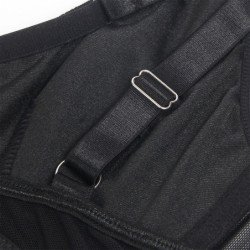 SUBBLIME - 955236 SUJETADOR DE BONDAGE NEGRO CON LIGUEROS TALLA S/M
