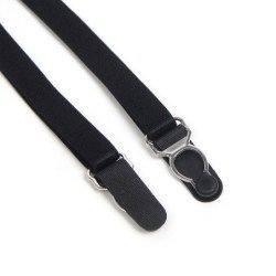 SUBBLIME - 955496 BODY DE ENCAJE CON LAZOS Y LIGUEROS NEGRO S/M