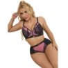 SUBBLIME - 955571 CONJUNTO DE SUJETADOR DE MALLA CON CREMALLERA DE CHAROL ROSA TALLA S/M