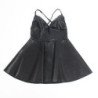 SUBBLIME - 955380 VESTIDO CON TIRANTES DE CUERO NEGRO TALLA L/XL