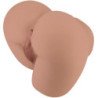 CRAZY BULL - BERNACE TRASERO VIBRADOR CON VAGINA Y ANO REALÍSTICO NATURAL CONTROL REMOTO