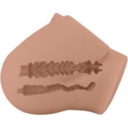 CRAZY BULL - BERNACE TRASERO VIBRADOR CON VAGINA Y ANO REALÍSTICO NATURAL CONTROL REMOTO