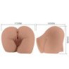 CRAZY BULL - BERNACE TRASERO VIBRADOR CON VAGINA Y ANO REALÍSTICO NATURAL CONTROL REMOTO