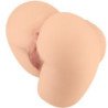 CRAZY BULL - ROLONDA TRASERO VIBRADOR CON VAGINA Y ANO REALÍSTICO NATURAL