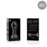 NEBULA SERIES BY IBIZA - MODELO 2 PLUG CRISTAL TRANSPARENTE 11 CM -O- 3.5 CM