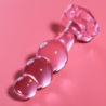 NEBULA SERIES BY IBIZA - MODELO 1 PLUG CRISTAL ROSA 10.5 CM -O- 3 CM