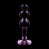 SERIE NEBULA DE IBIZA - MODELO 1 TAPÓN ANAL DE VIDRIO DE BOROSILICATO ROSA 10,5 CM -O- 3 CM