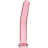 SERIE NEBULA DE IBIZA - MODELO 8 DILDO DE VIDRIO DE BOROSILICATO ROSA 14,5 CM -O- 2 CM