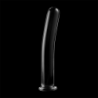 SERIE NEBULA DE IBIZA - MODELO 8 DILDO DE VIDRIO DE BOROSILICATO TRANSPARENTE 14,5 CM -O- 2 CM